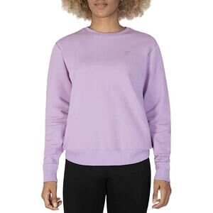 FILA French Terry Pocket Sweatshirt Crew Neck Relaxed Fit Orchid Bloom Size S